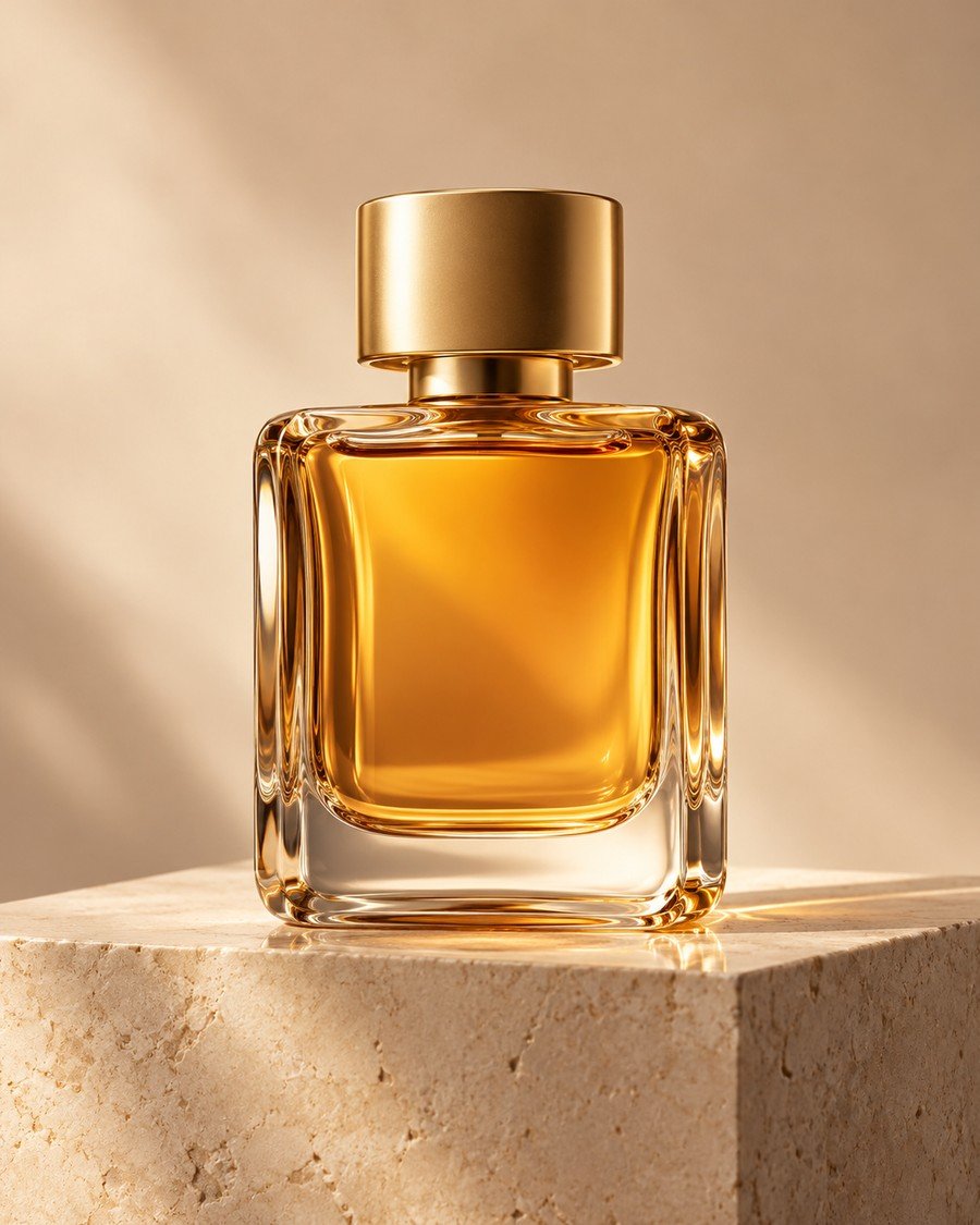 Golden Amber perfume product photo used as the source image